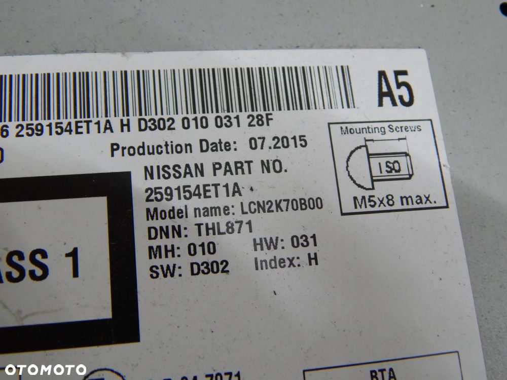 Radio fabryczne CD nawigacja mapa Nissan QASHQAI J11 13-21  Łuków części - 7