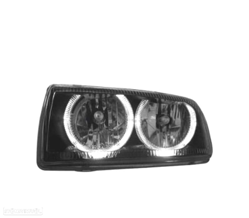 FARÓIS ANGEL EYES VOLKSWAGEN VW VENTO 92-98 FUNDO PRETO - 2