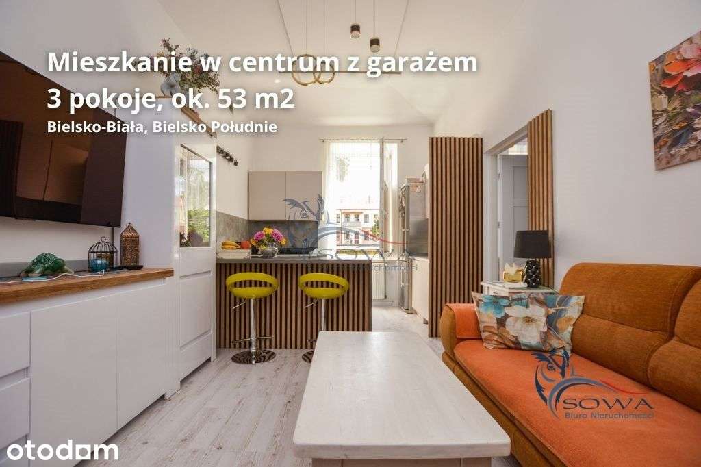 3-pokojowe mieszkanie w centrum miasta