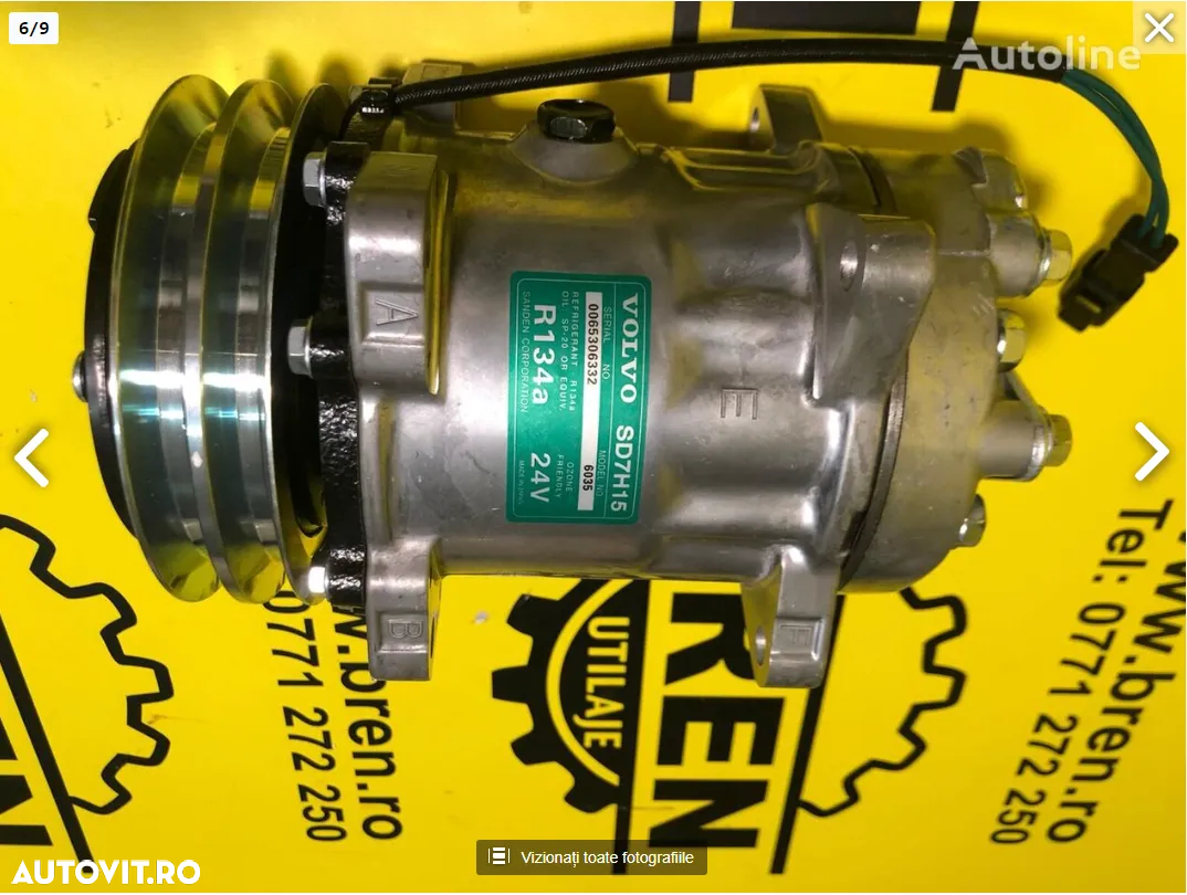 Compresor clima VOLVO (0065306332) pentru excavator VOLVO EC240 nou - 5