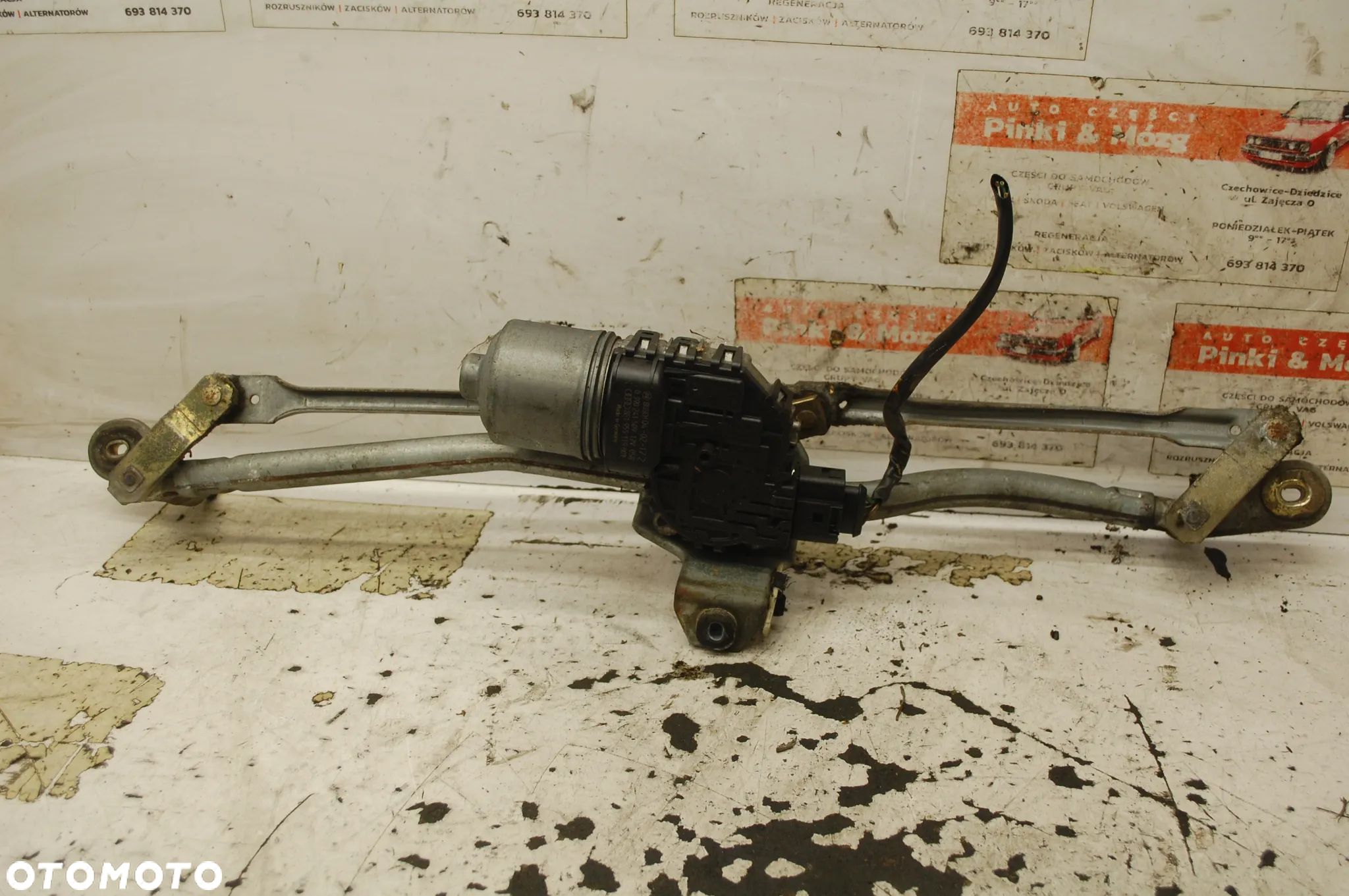 MECHANIZM WYCIERACZEK PRZÓD PRZEDNI KOMPLETNY AUDI A4 B6 B7 8E1955119 8E1955023E 8E1955023A - 1