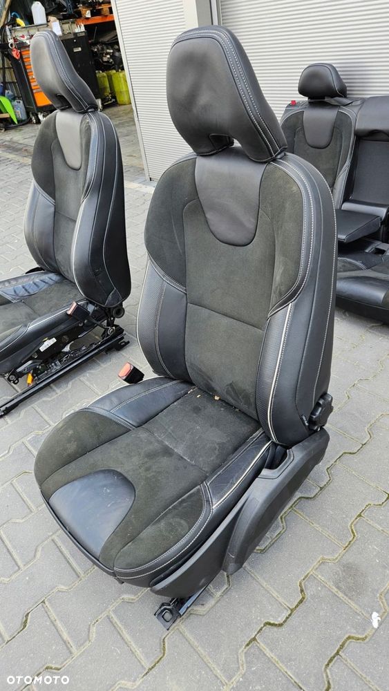 FOTELE FOTEL KANAPA TYŁ KOMPLET PÓŁSKÓRA VOLVO V40 II RDESIGN R-DESIGN - 2