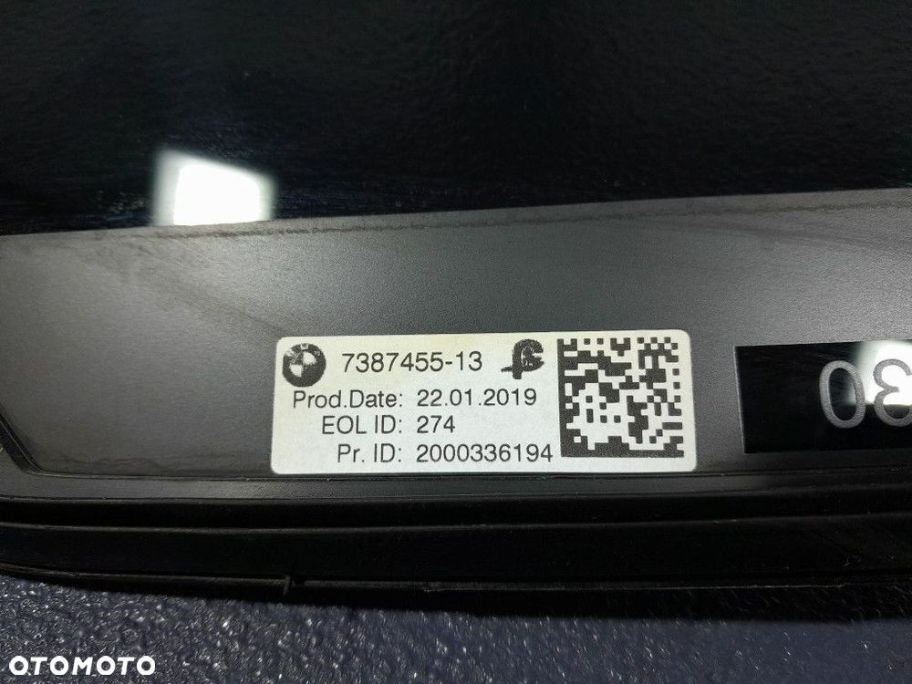 BMW M5 F90 G30 SZYBA DRZWI TYŁ LEWA 7387455 - 5