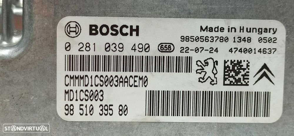 CENTRALINA DO MOTOR UCE PEUGEOT 208 - 2