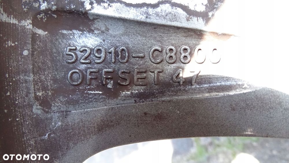 hyundai i10 6jx15 et47 4x100 - felga oryginał - 6