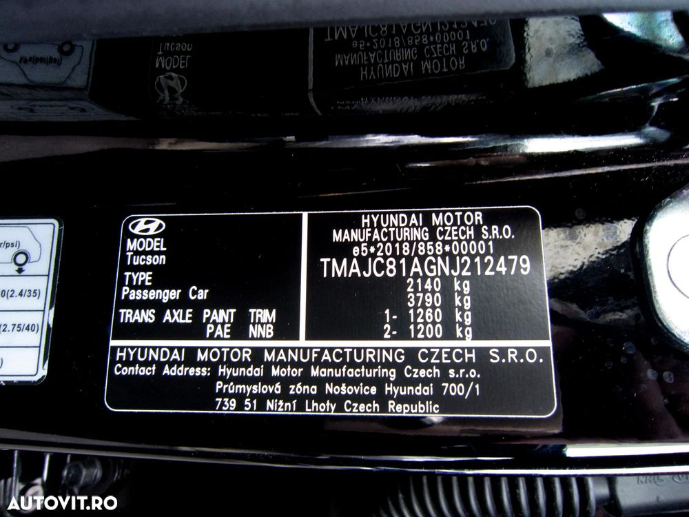 Hyundai Tucson 1.6 CRDi 48V-Hybrid 2WD DCT Prime - 33