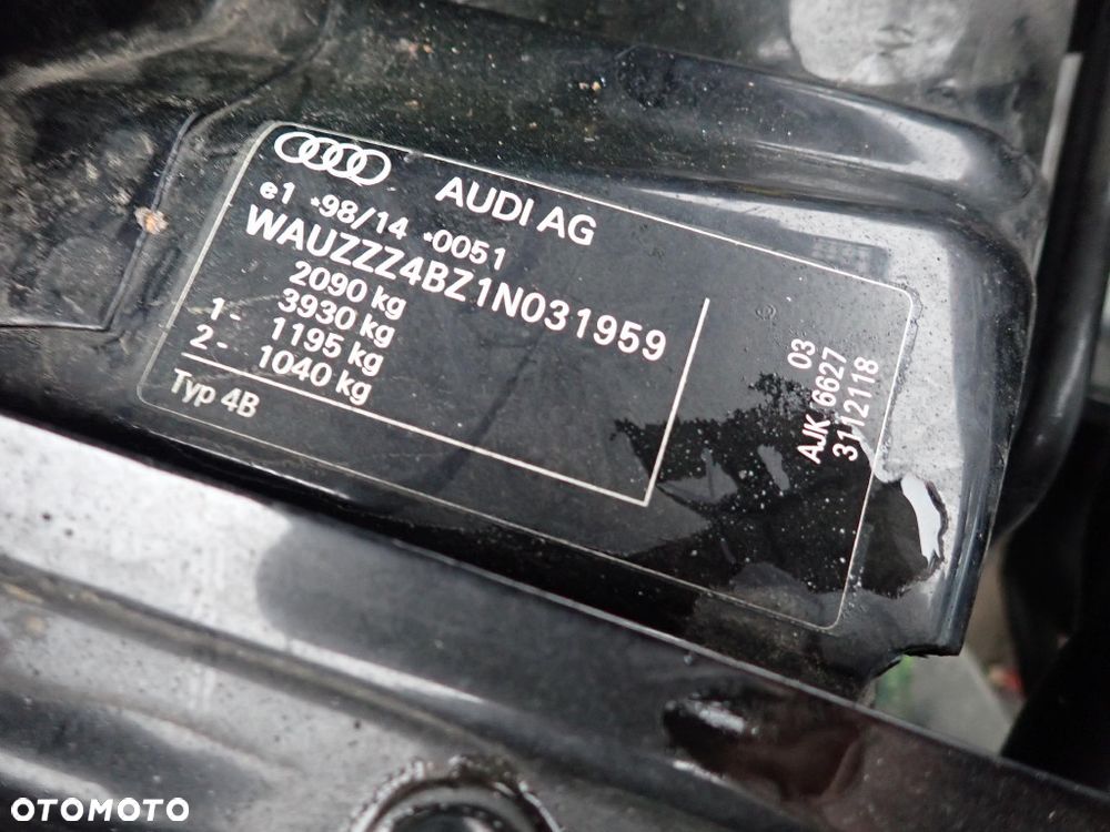 CZĘŚCI - Audi A6 C5 2,7 V6 230KM AJK SEDAN DPV 2000r. INDEX - 9791 - 12