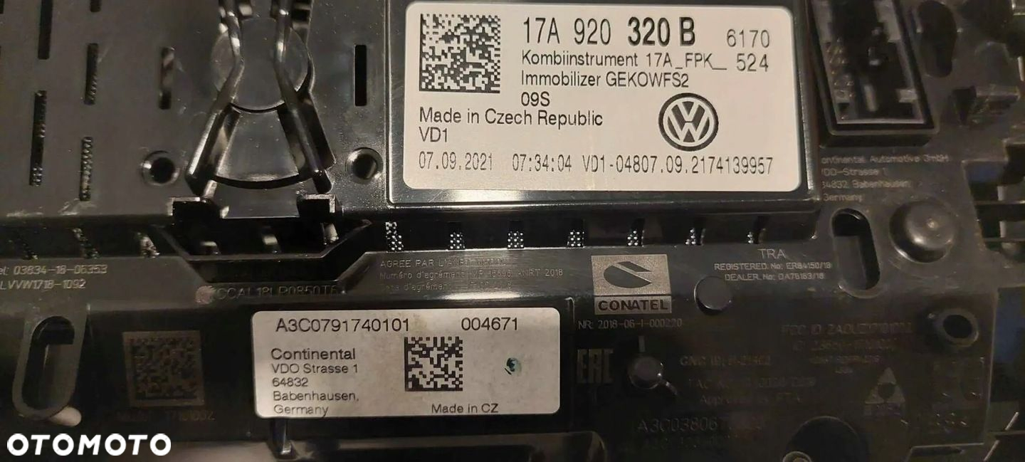 VW T-ROC 2021 1.5 TSI AUTOMAT LICZNIK ZEGARY 17A920320B - 5