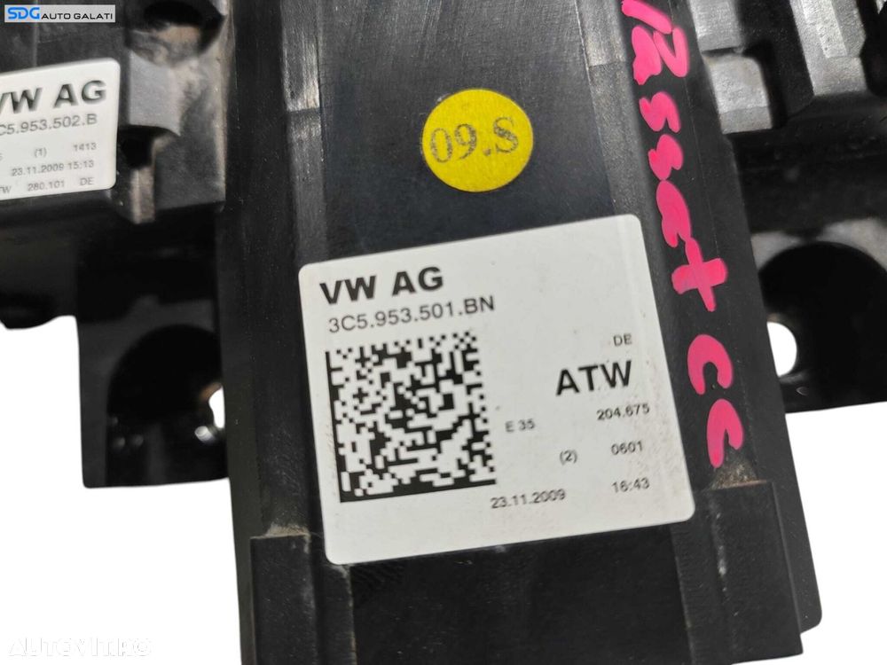Ansamblu Maneta Manete Stergator Stergatoare Semnalizare Pilot Automat Volkswagen Passat CC 2008 - 2015 Cod 3C5953501BN [L6249] - 3