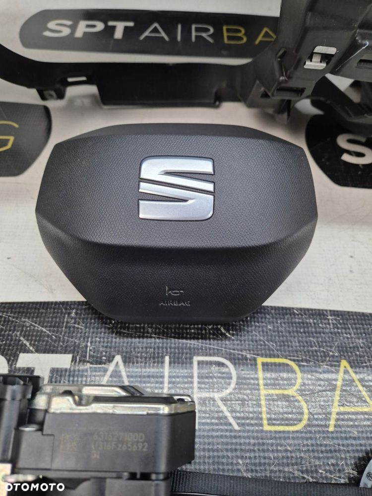 SEAT EL BORN DESKA ROZDZIELCZA KONSOLA KOKPIT PULPIT PODUSZKI AIRBAG AIR BAG PASY KIT SET - 8