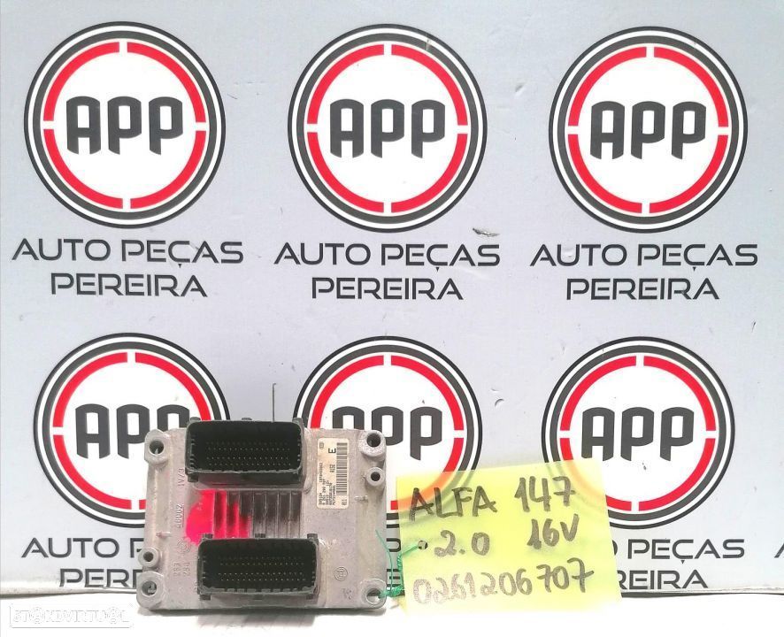 Centralina motor Alfa Romeu 147 2.0 16V referência 0261206707 - 1