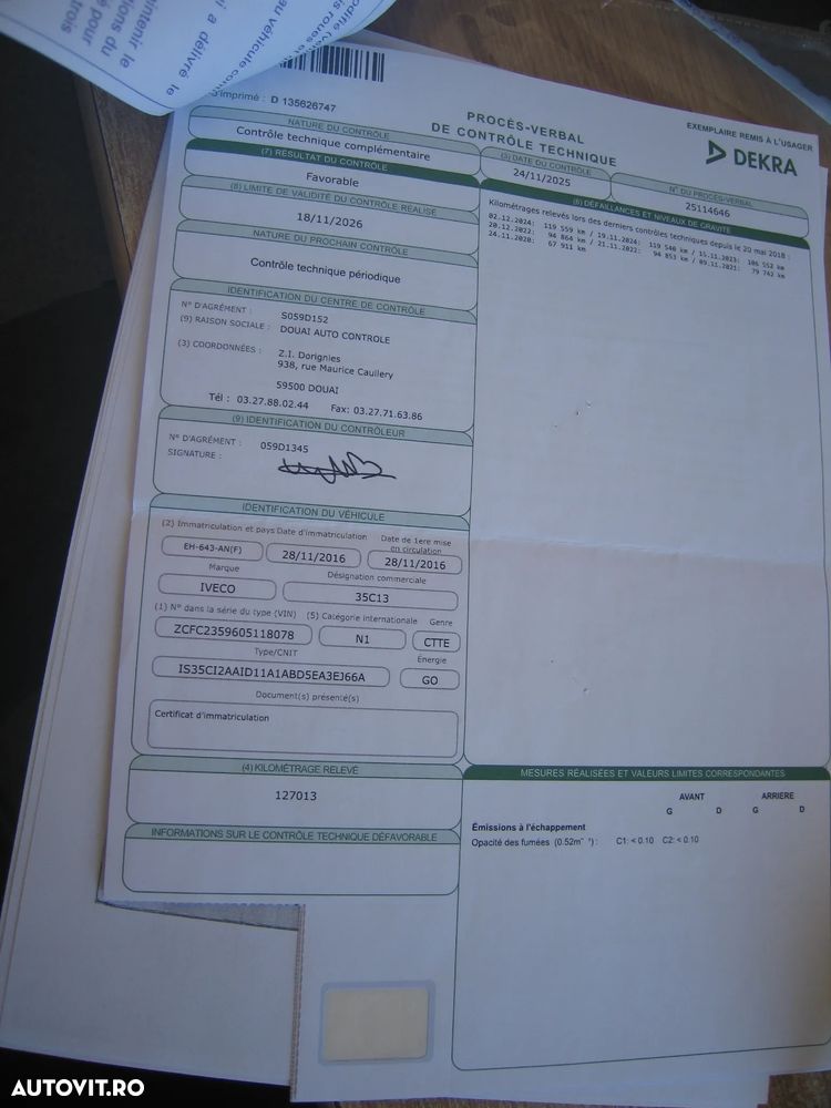 Iveco DAILY 35 C 130, 7 LOC. BASCULABIL, AC . EURO  V . - 29