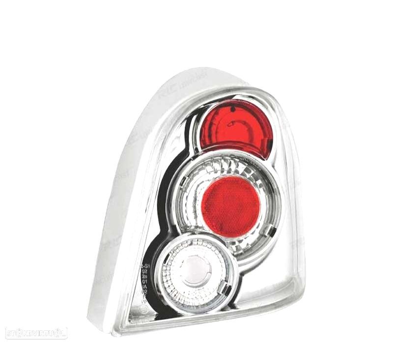 FAROLINS TRASEIROS RENAULT TWINGO 93-00 CROMADO - 1
