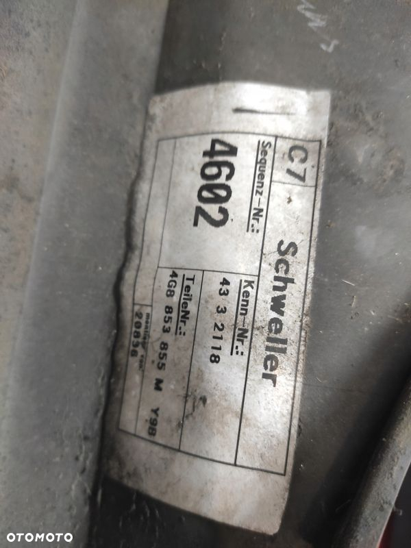 AUDI A7 4G S-LINE LISTWA PROGOWA PRAWA LEWA NAKŁADKA 4G8853856 ORYGINAŁ - 13