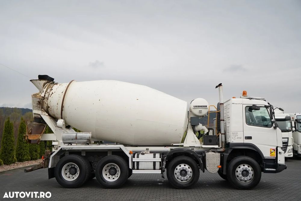 Volvo FMX 410 / 8x4 / BETONIERĂ / BETONIERĂ / LIEBHERR / 9 M3 / I-SHIFT / JANTE DIN ALIAJ / EURO 5 - 6