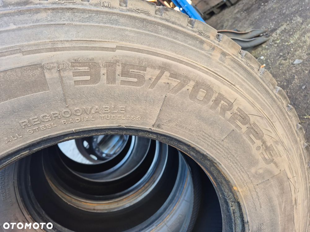 OPONA KOŁO BLACKLION 315 70 R 22,5 7mm KOMPLET 4 SZT. - 6
