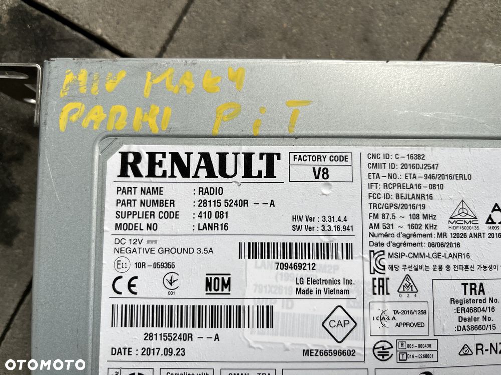 Radio (3) Renault Megane IV - 3