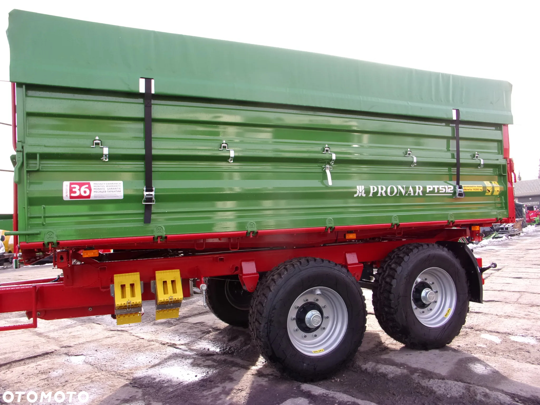 Pronar Przyczepa TANDEM paletowa PT510 / PT-512 z mechanizmem trójstronnego wywrotu - 2