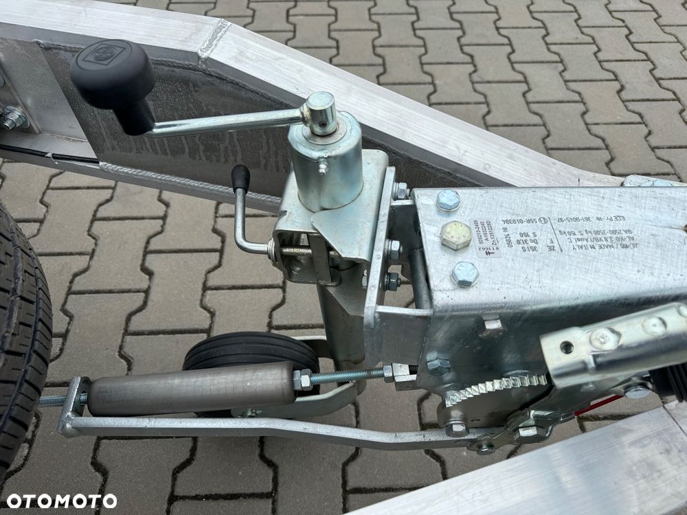 Gromex laweta aluminiowa | 850x210cm | DMC 3500kg | platforma na 2 auta | 3 osie AL-KO | OŚWIETLENIE LED - 9