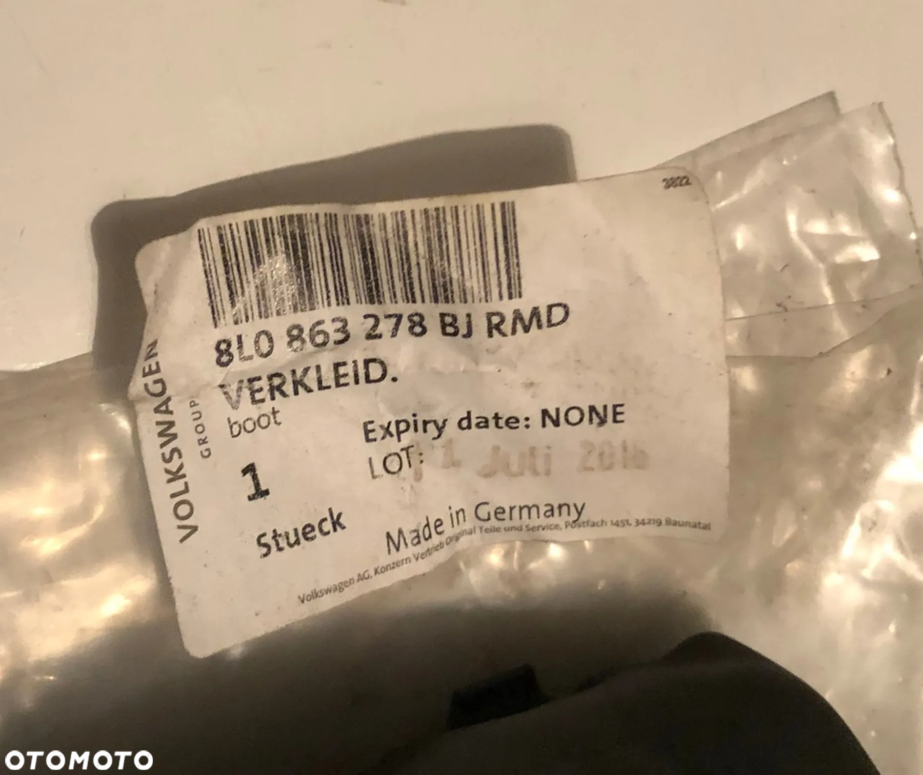 Audi A3 8L gałka mieszek zmiany biegów S-Line oryginał 6 biegów nowa 8L0863278BJ RMD - 2