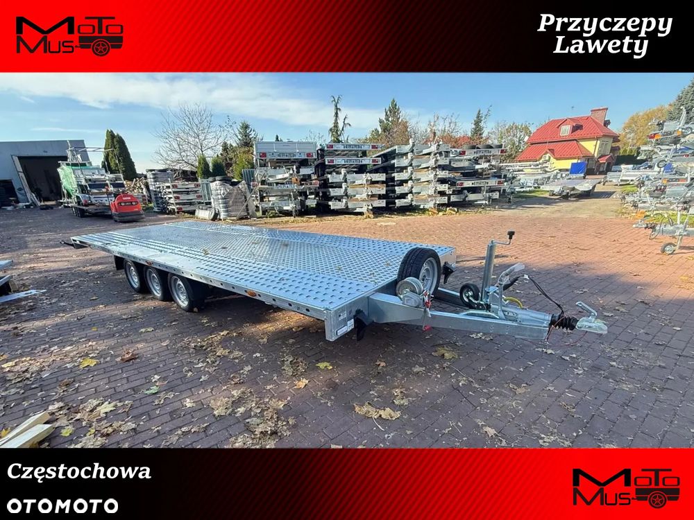 Martz Laweta Martz GT Unideck 600/3 wypełnienie ALU DMC 3,5T 3 osie pusta ze skosem certyfikat VDI - 1