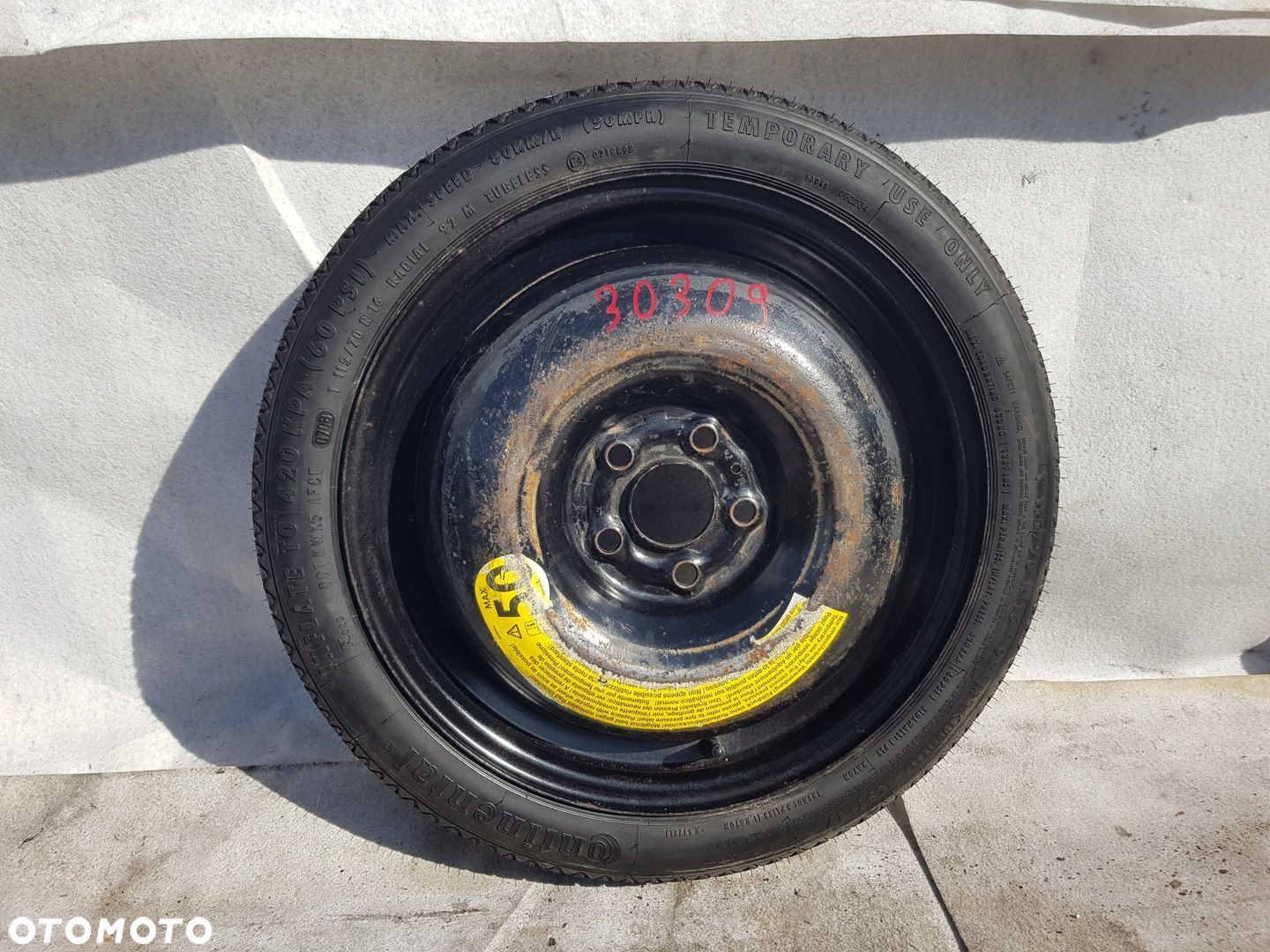 Koło Dojazdowe LAND ROVER RANGE ROVER L322 R16 16" 5x120 4Jx16.H2.50 - 1
