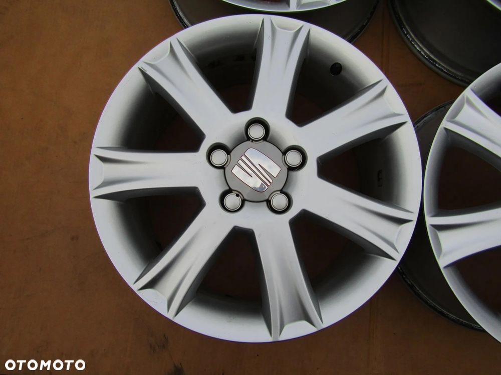 4x Felgi Aluminiowe 17 Seat Leon Altea VW Caddy Golf V VI T4 Jetta Skoda Octavia II 7 j 5x112 ET54 piasta 57,1 nr oryginału 1P0601025J - 9