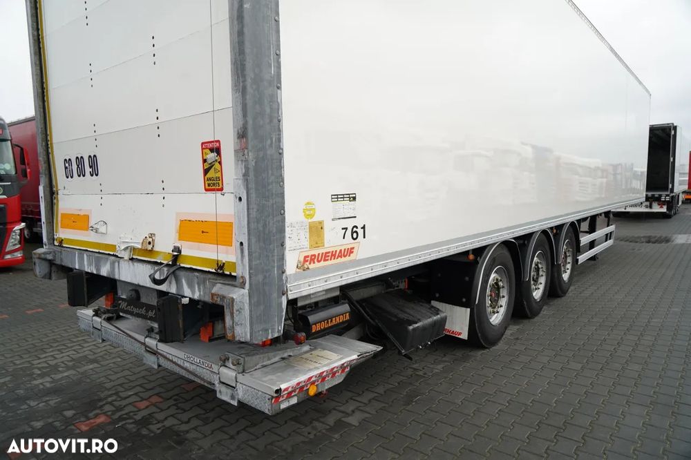 Fruehauf CONTAINER / LOT / OBLOAN RULANT / LIFT DHOLLANDIA / AXĂ SUSPENDATĂ / SAF / PODEA REZISTENTĂ - 13