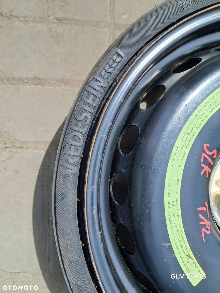 mercedes-benz slk r171 koło zapasowe dojazdowe 17 145/70r17 5x112 śruby - 4