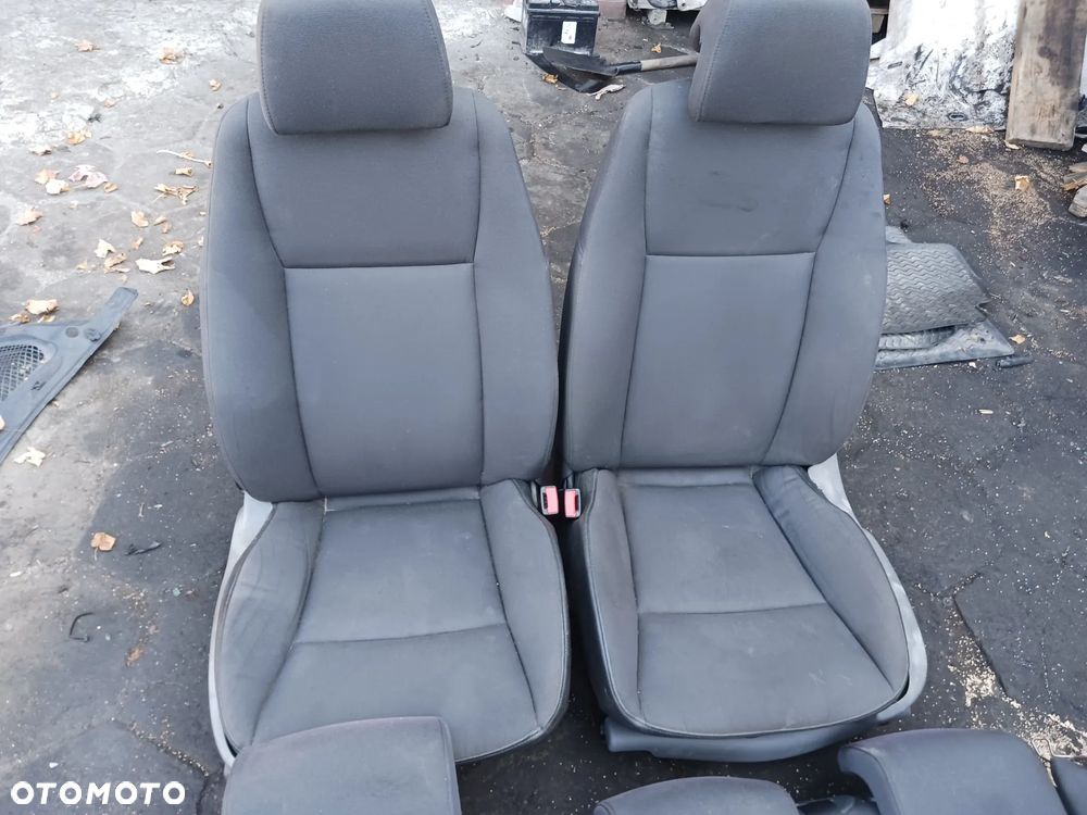 Fotele Komplet foteli SAAB 93 sedan Europa welur czarny czarne fotel kierowcy pasażera kanapa - 1