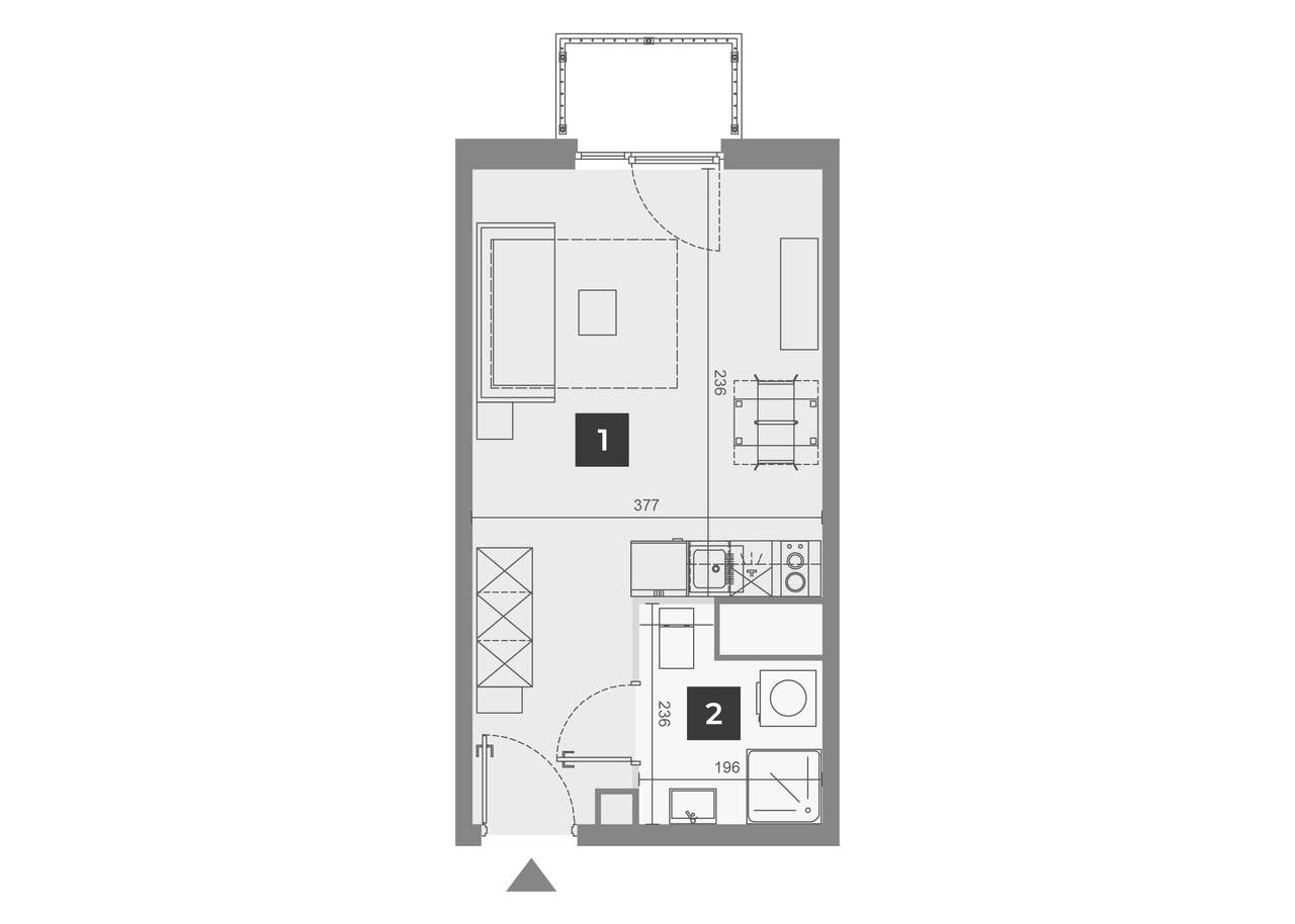 Studio – ul. Przyjaźni Polsko-Węgierskiej 6A/212– bez prowizji