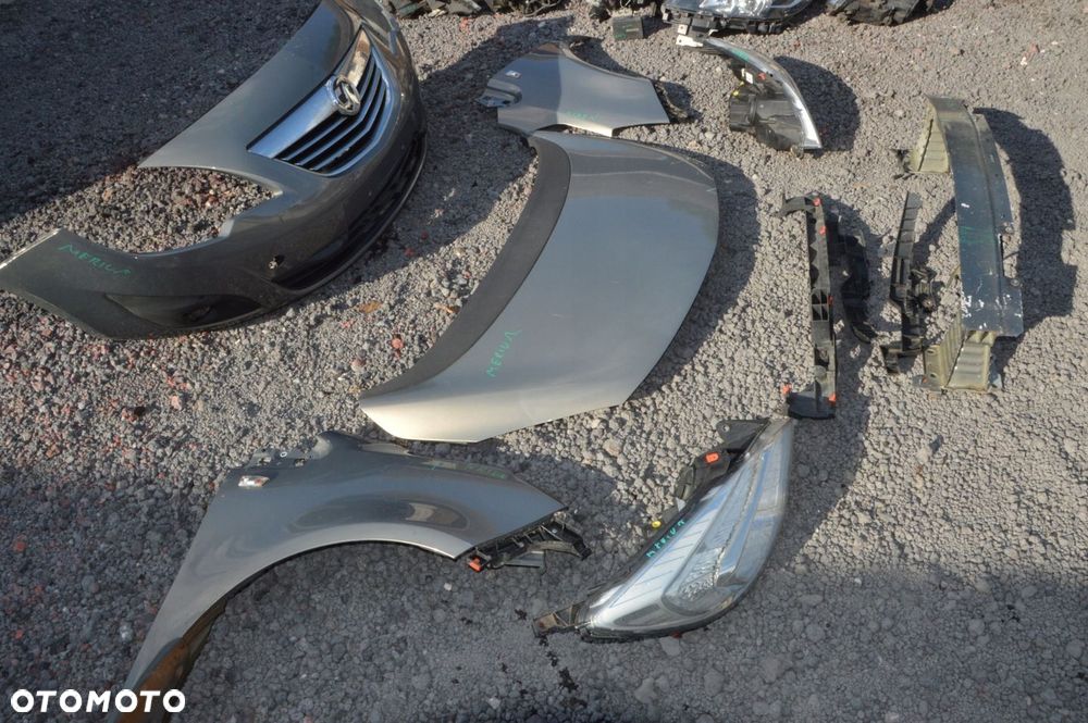 Zderzak maska błotnik lampa komplet przód opel meriva b Z40W - 6