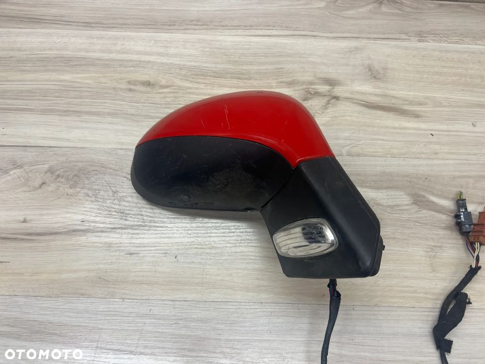 LUSTERKO PRAWE PEUGEOT 207 9PIN CZERWONE - 1