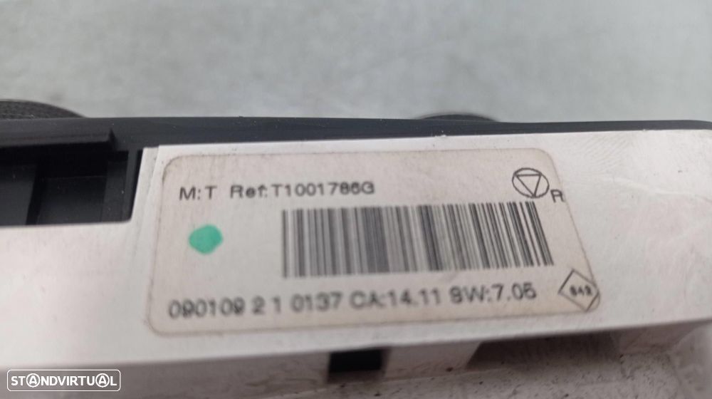 COMANDO SOFAGEM / AR CONDICIONADO RENAULT MEGANE III FASTBACK 2009 -T1001786G - 2