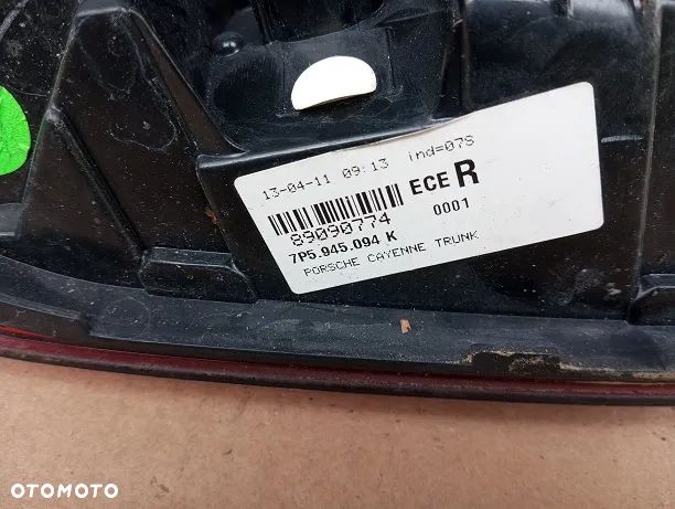 Lampa tylna prawa Porsche Cayenne II 75P 2010-2015r. - 4