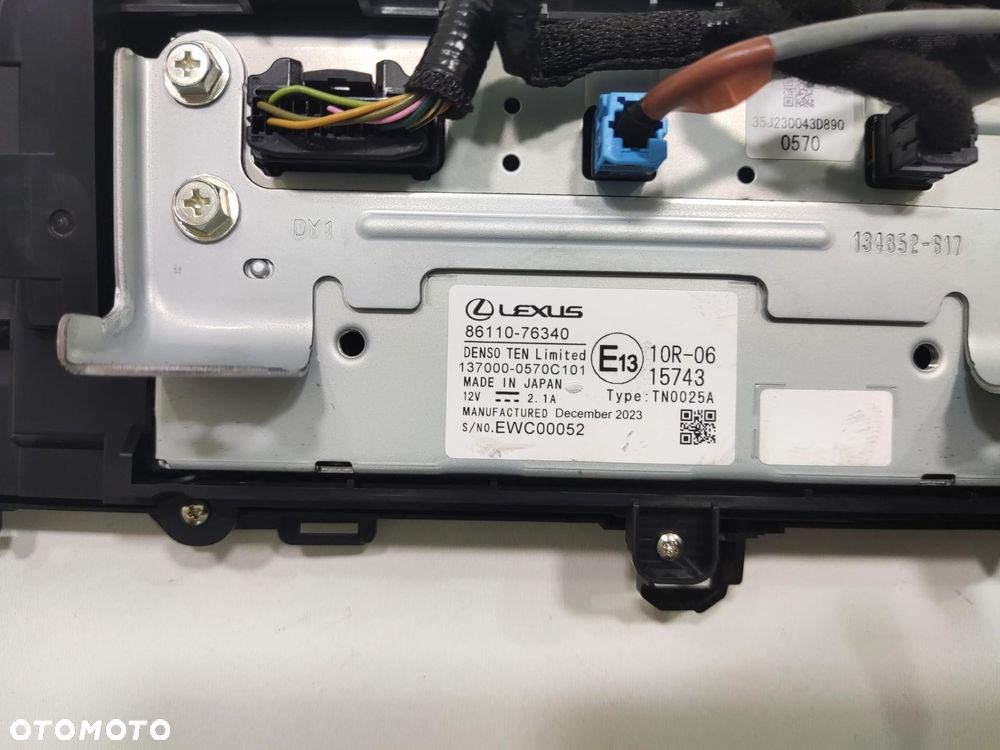 WYŚWIETLACZ EKRAN MONITOR LEXUS UX 2018-2021 86110-76340 - 8
