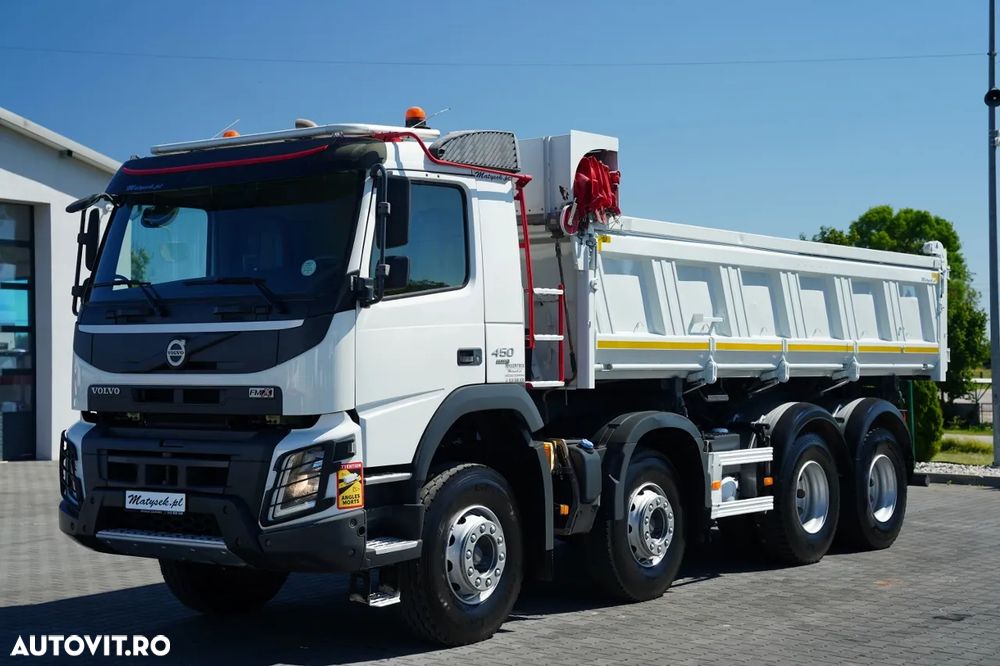 Volvo FMX 450 / 8X4 / BASCULATOR 2 LATE / HYDRODOLT / MEILLER KIPPER / I-SHIFT / IMPORTAT - 12