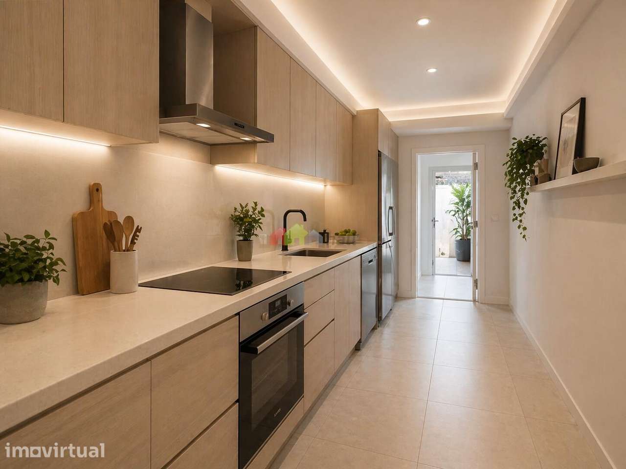 Apartamento T1 com logradouro remodelado, no Lavradio - Barreiro - Grande imagem: 3/18