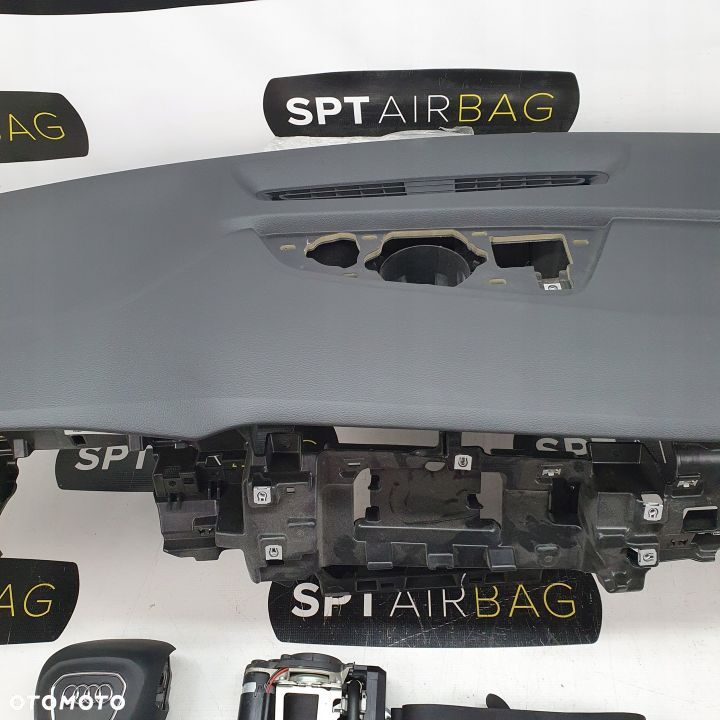 AUDI Q8 DESKA ROZDZIELCZA KONSOLA KOKPIT PULPIT PODUSZKI AIRBAG AIR BAG PASY KIT SET - 4