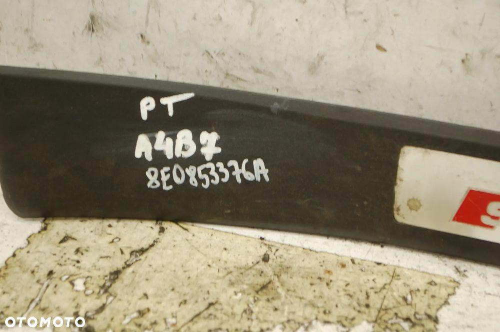 LISTWY NAKŁADKI PROGOWE PRZÓD + TYŁ AUDI A4 B7 S-LINE 8E0853375A 8E0853374A 8E0853373A - 7