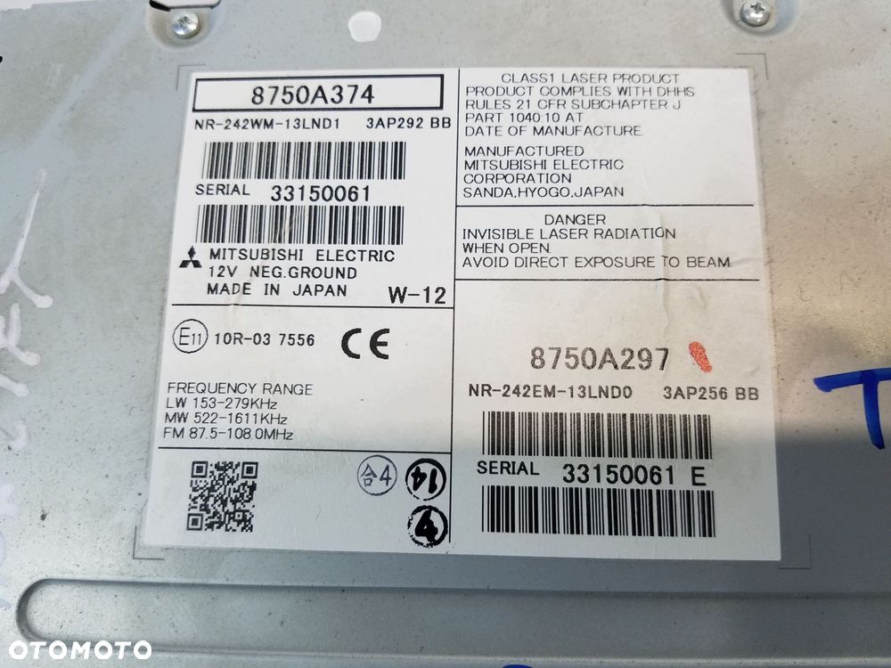 radio nawigacja mitsubishi asx lift 8750a374 - 5