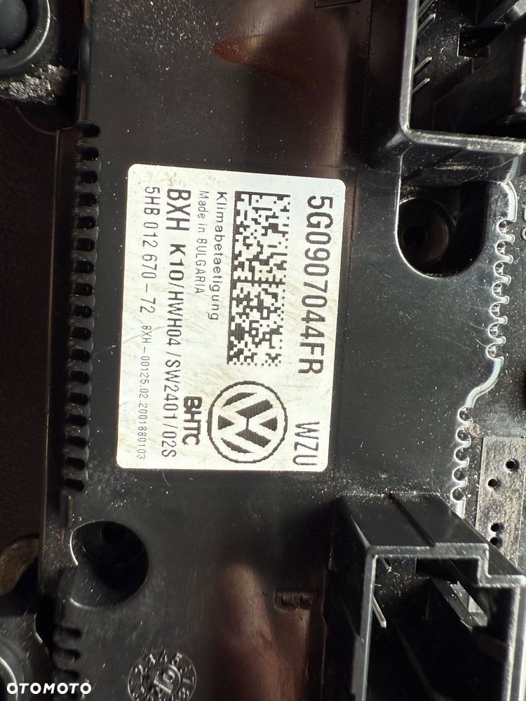 VW GOLF PANEL KLIMATYZACJI 5G0907044FR - 3