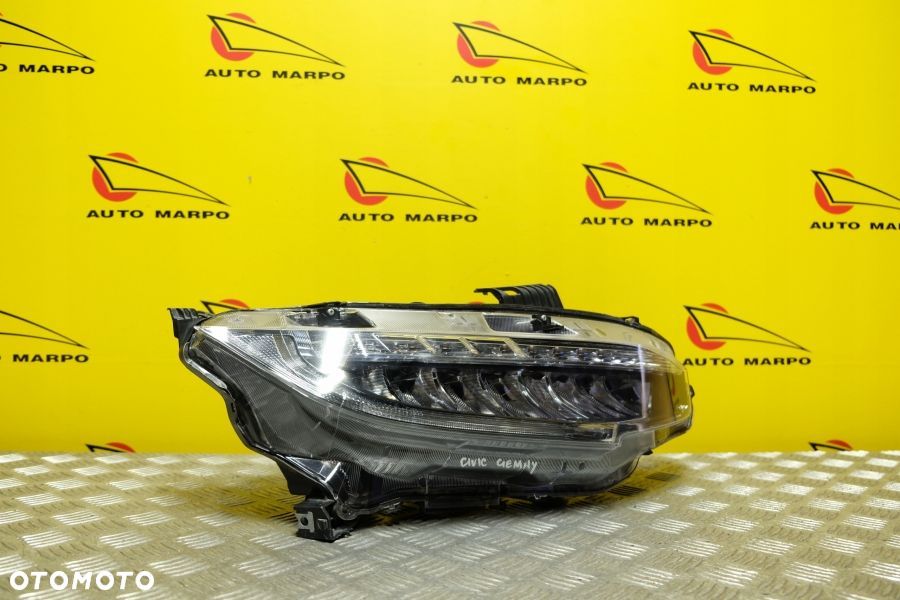HONDA CIVIC X 2016- REFLEKTOR LAMPA FULL LED CIEMNA PRAWA USA - 3