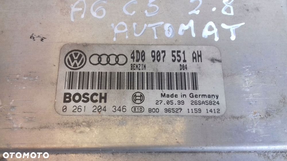 komputer zestaw immo audi a6 c5 2.8 quattro aha - 3