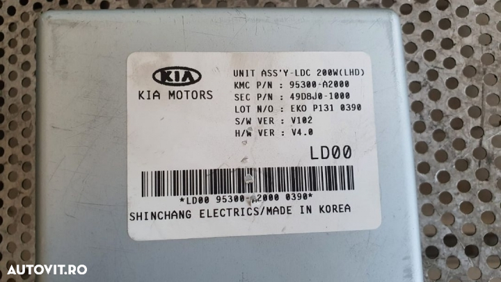 Modul Unit Assy YLDC Kia Ceed 1.6 Gdi Motor G4FA An 2012-2016 Cod 95300-A2000 - 4