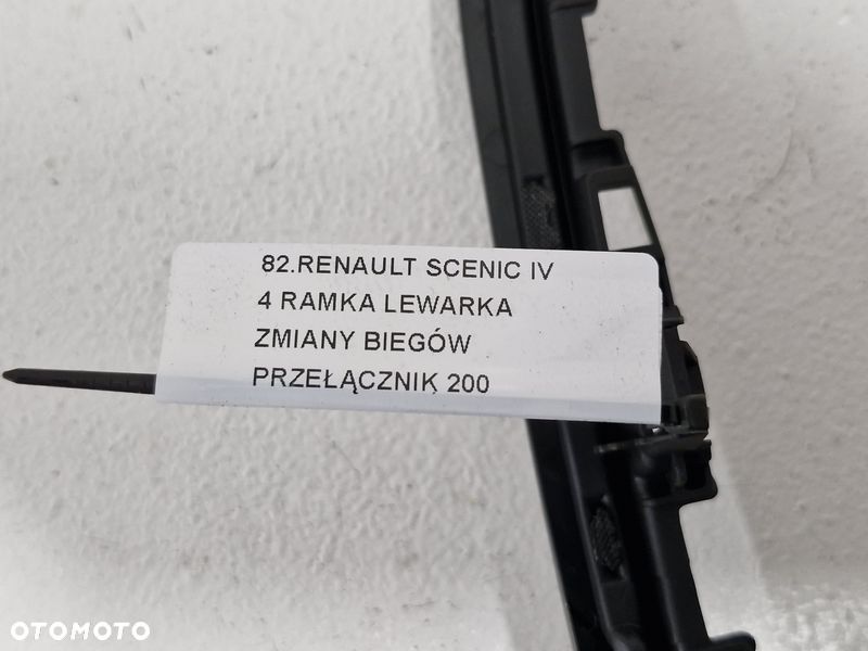 renault scenic iv 4 ramka lewarka zmiany biegów przełącznik - 6