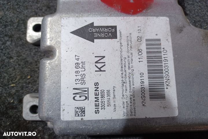 Calculator airbag 13186947 330518650 Opel Vectra C [2002 - 2005] Seda - 4