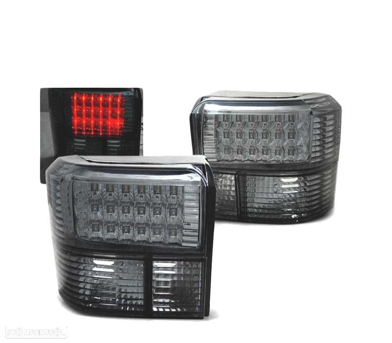 FAROLINS TRASEIROS LED VOLKSWAGEN VW T4 90-03 FUMADOS ESCURECIDOS - 1