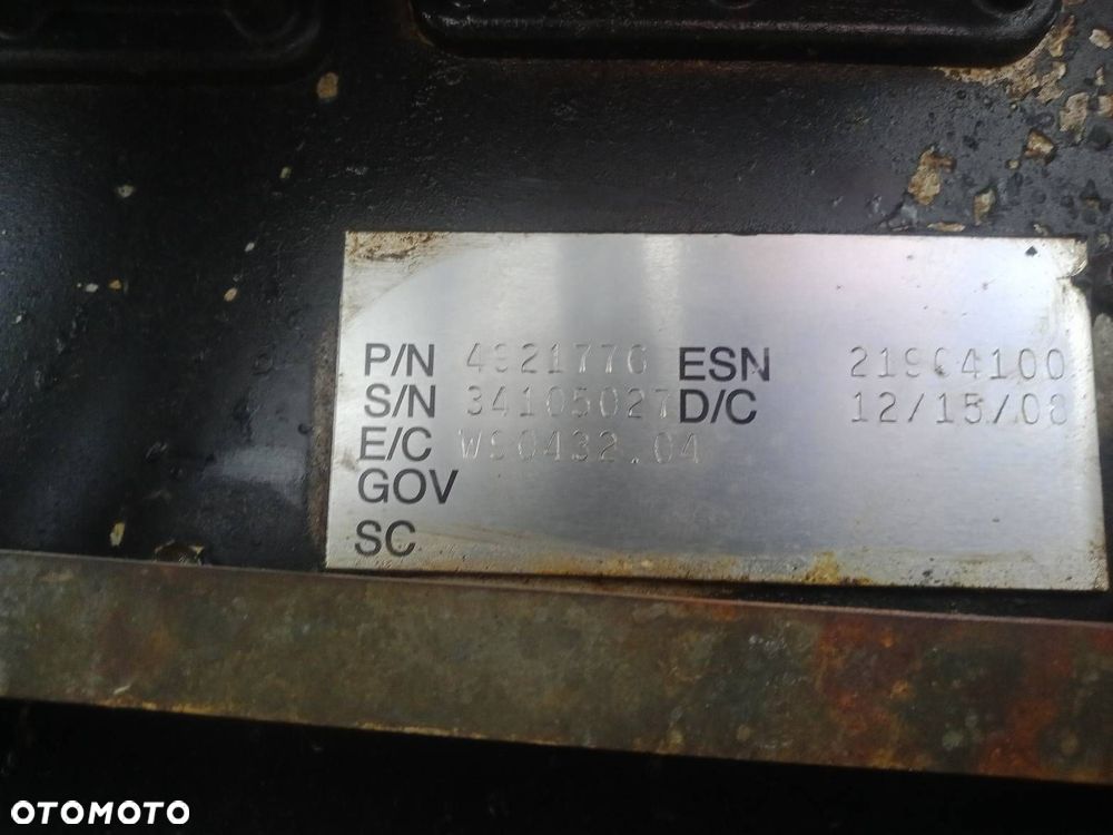 SILNIK CUMMINS QSL9 8.9 L RATRAK KASSBOHRER PISTENBULLY 400 - 8