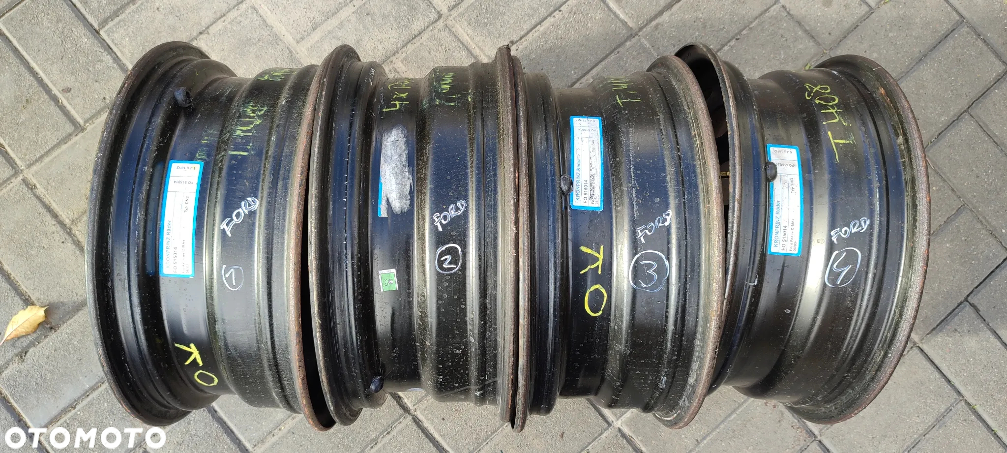 FELGI 5x108 6Jx15 CALI ET 52,5 FORD VOLVO KOMPLET - 8